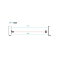 Nisdeur Van Rijn ST01 Profielloos 90x200 cm Met Satijnbaan 8 mm RVS