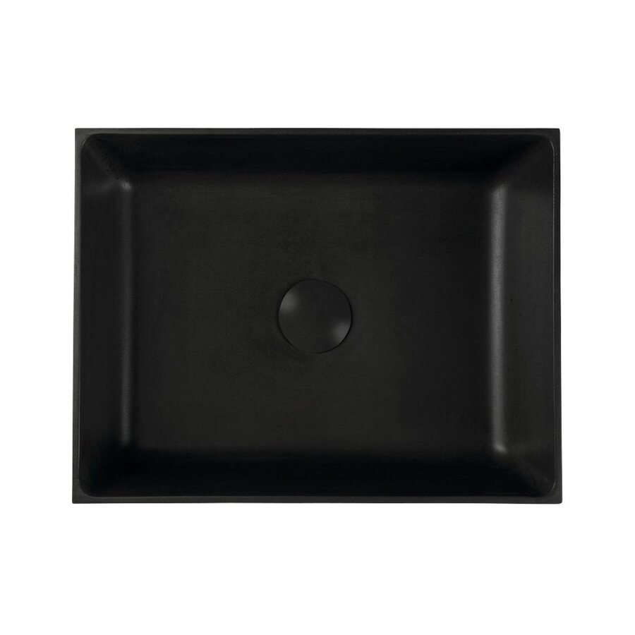 Opbouw Wastafel Sapho Formigo Rechthoek 47.5x36.5x13.5 cm Beton Antraciet