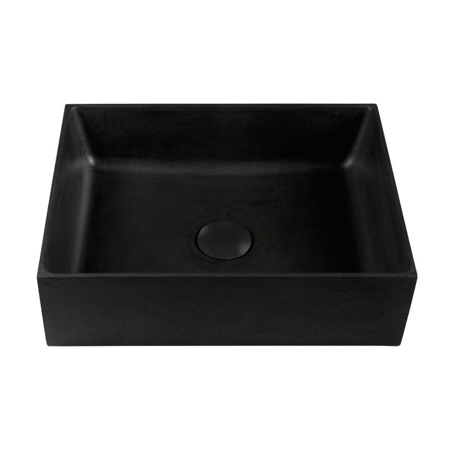 Opbouw Wastafel Sapho Formigo Rechthoek 47.5x36.5x13.5 cm Beton Antraciet