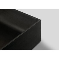 Opbouw Wastafel Sapho Formigo Rechthoek 47.5x36.5x13.5 cm Beton Antraciet