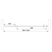Nisdeur Van Rijn ST04 Helder Glas 6 mm incl. Glasbehandeling Omkeerbaar 6 mm 100x200 cm Mat Zwart