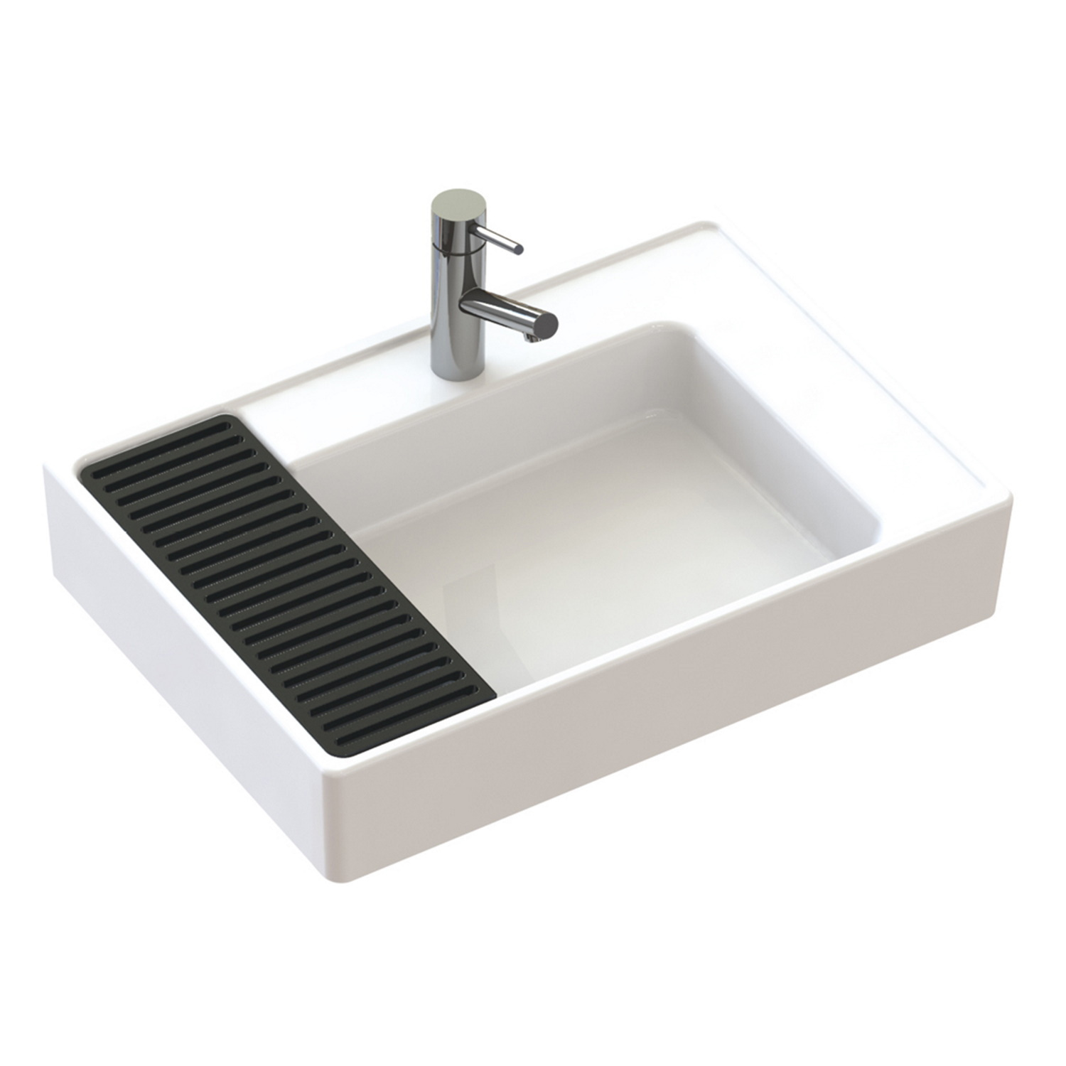 Wastafel Boss & Wessing Arya Met Legger Wit Boss & Wessing