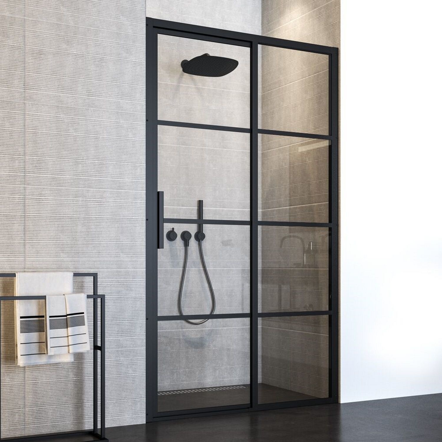 Sealskin Nisdeur SOHO Schuifdeur 120x210 cm 8 mm Helderglas