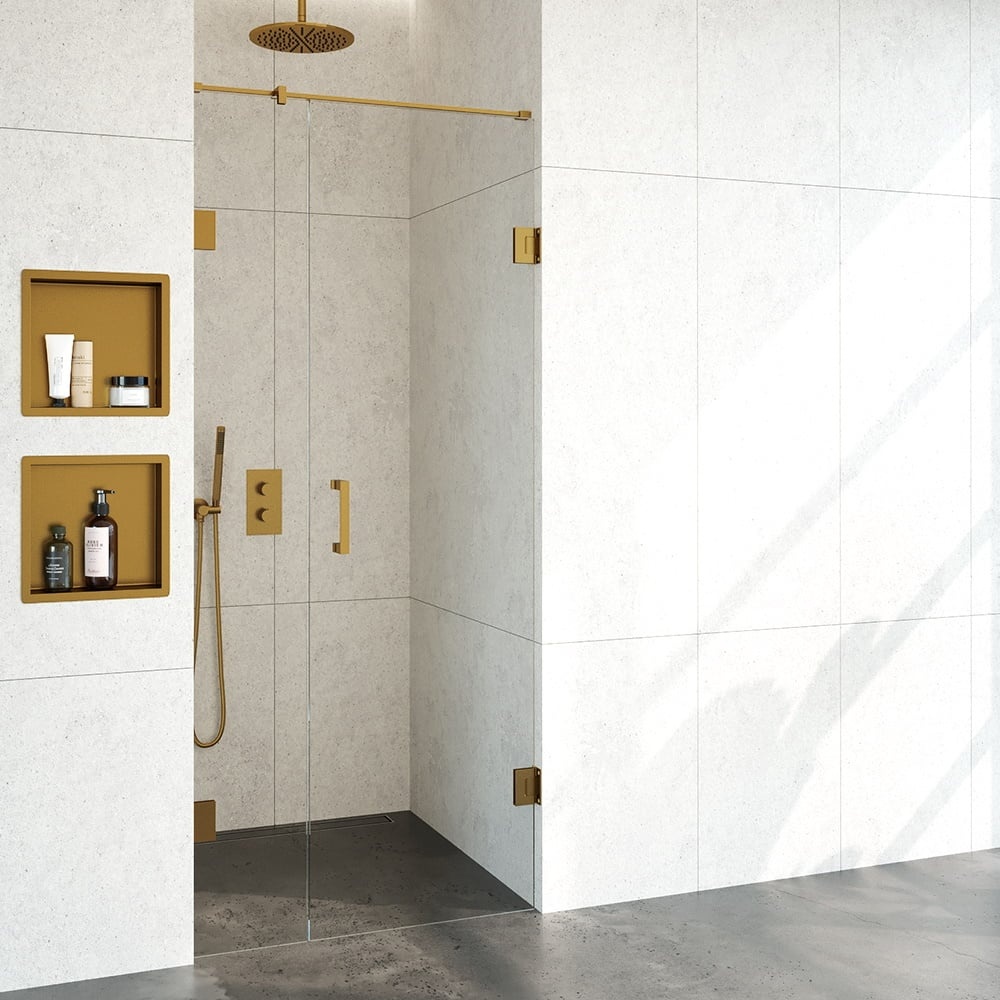Nisdeur Compleet Just Creating Profielloos 2-Delig 90x200 cm 30/60 Goud Sanitop
