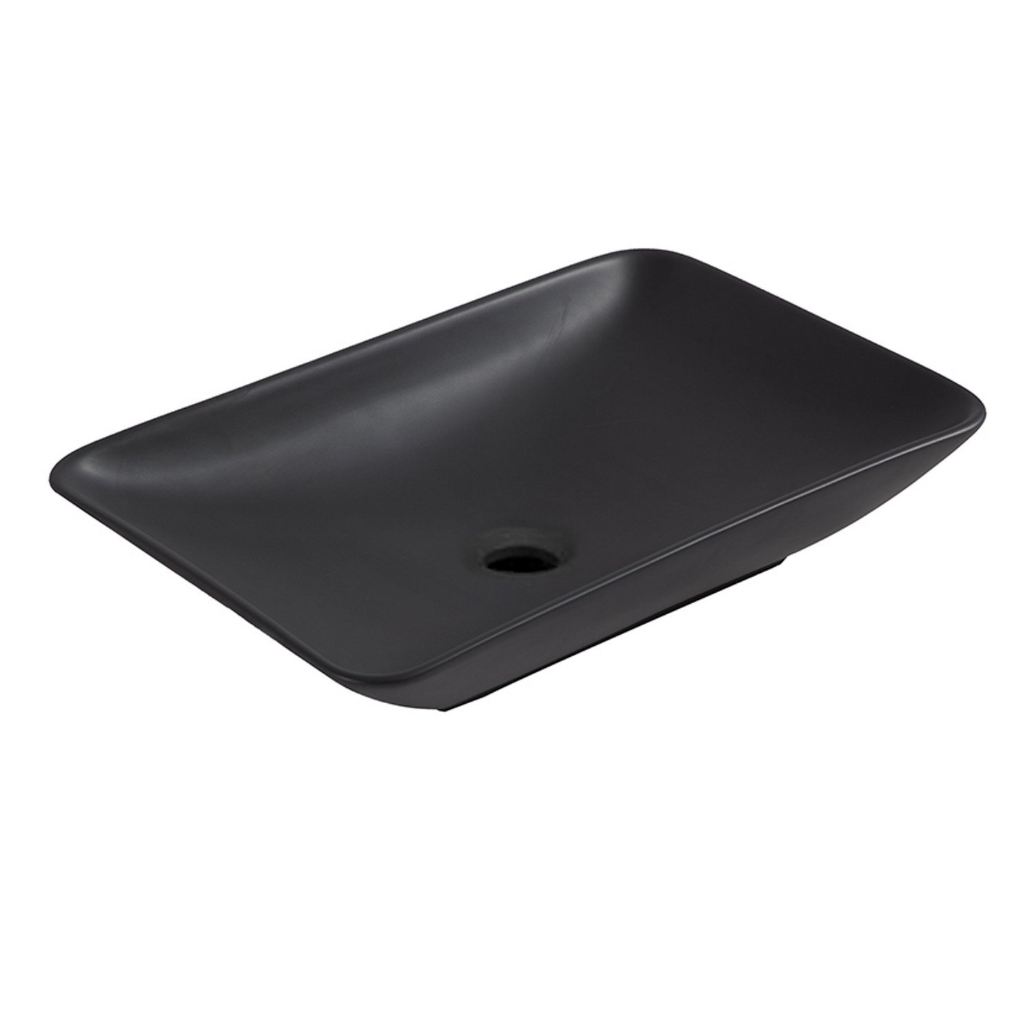 Wiesbaden Opzetwastafel Kar� 58x36x11,5 cm Mat Zwart