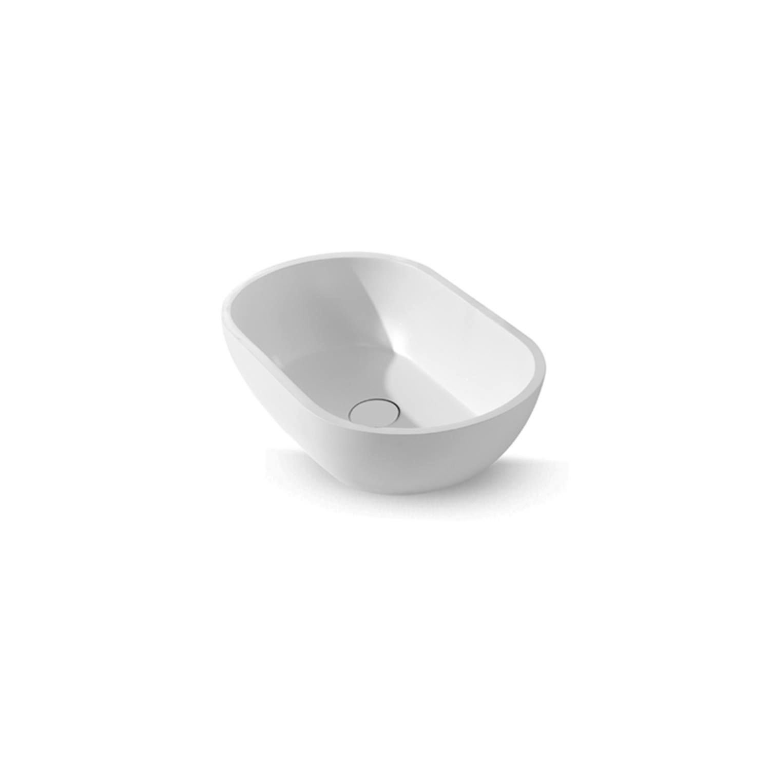 Wastafel EH Design Caorle Solid Surface 560x320x150 mm Mat Wit EH Design