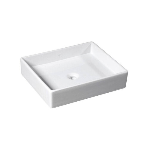 Wastafel Opbouw Sapho Purity Rechthoekig 50x42x11.5 cm Keramiek Wit 