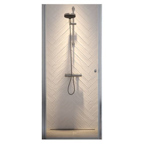 Nisdeur Sealskin Hooked Omkeerbaar 100x200 cm Zilver 