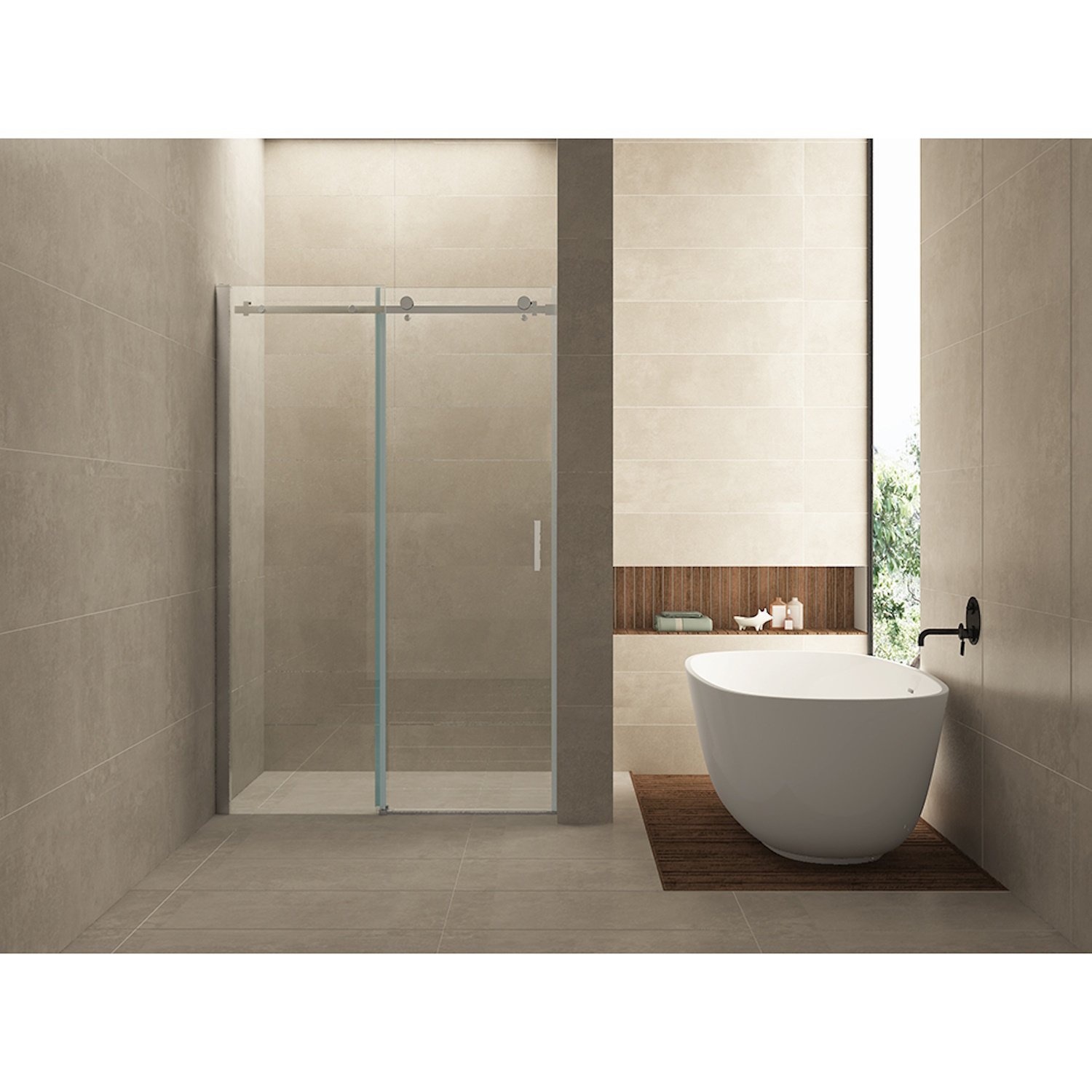 Wiesbaden Nisdeur schuifdeur 120x200 cm 8 mm NANO coating