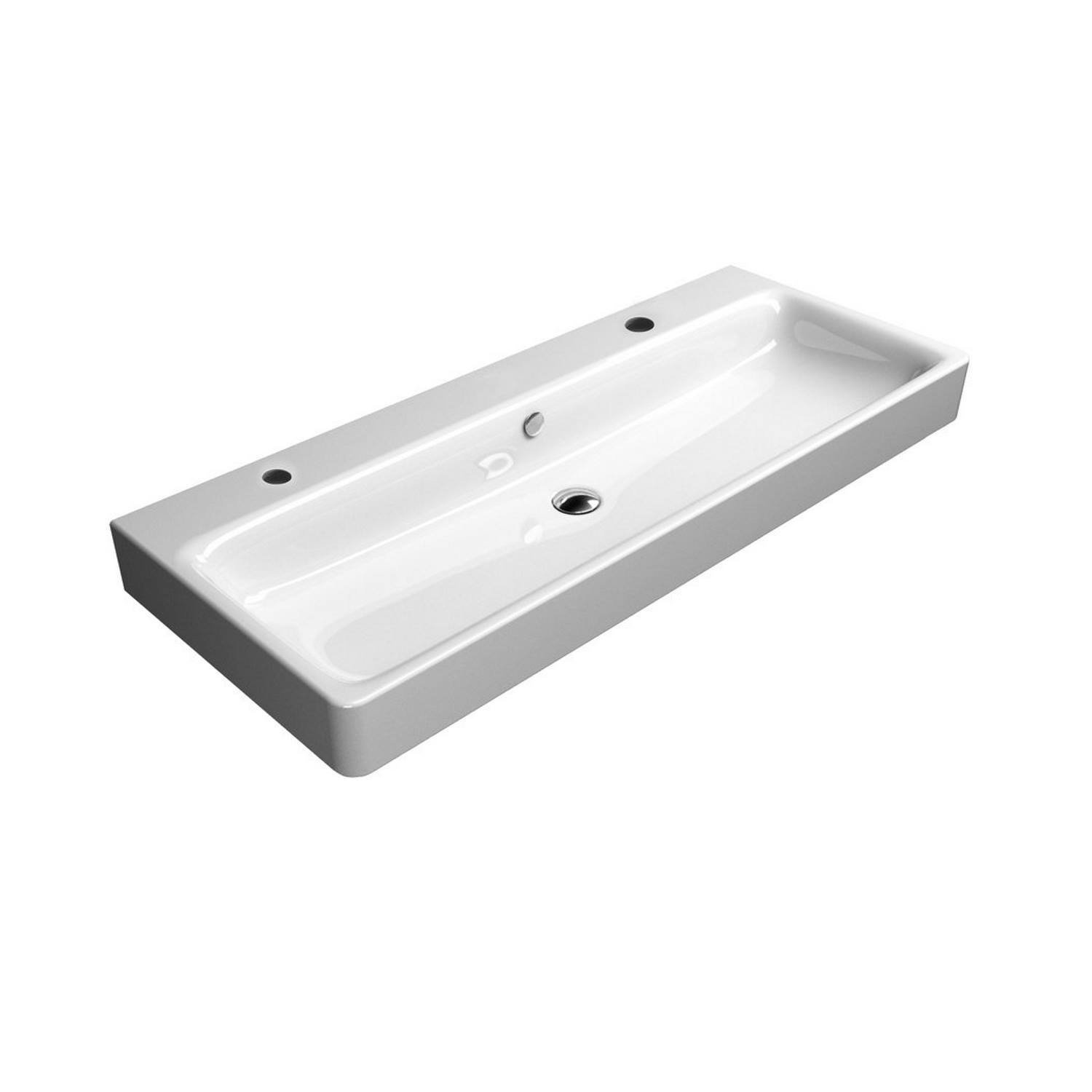 Wastafel Sapho Kube X Rechthoek 120x50x11 cm Keramiek Wit Sapho