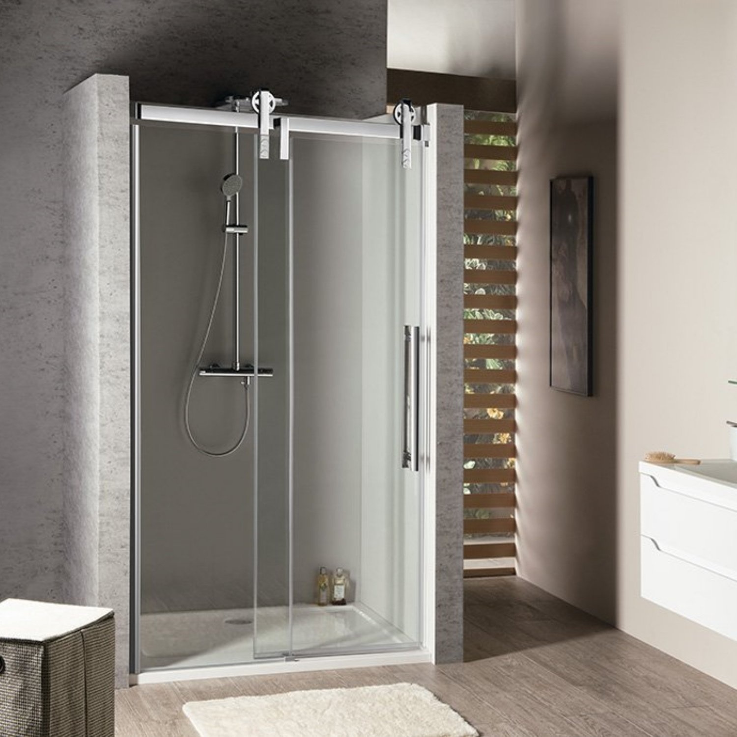 Nisdeur Sapho Volcano Schuifdeur 150x200 cm 8 mm Gecoat Glas Sapho