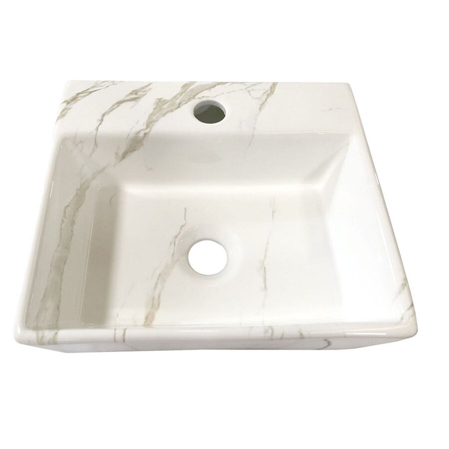 Fontein Wiesbaden Leto 33.5x29x11.5 cm Keramiek Carrara