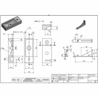 Fonteinset Natuursteen Tulip 40x15x8 cm Rechthoek (kraangat rechts)
