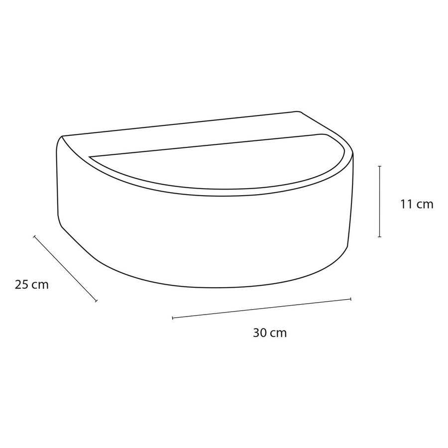Fontein Differnz Demi 30x25x11cm Beton Donker Grijs