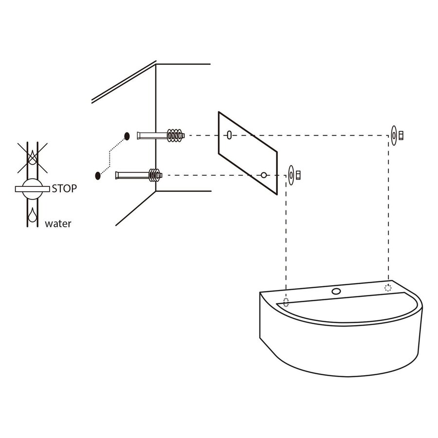 Fontein Differnz Demi 30x25x11cm Beton Donker Grijs
