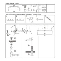 Fonteinset Differnz Zeus 33x29x11.5 cm Keramiek Wit (inclusief kraan sifon en afvoer)