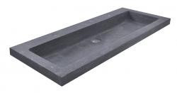 Wiesbaden hardstenen meubelwast. 100x46x5 met 2 kr.gaten