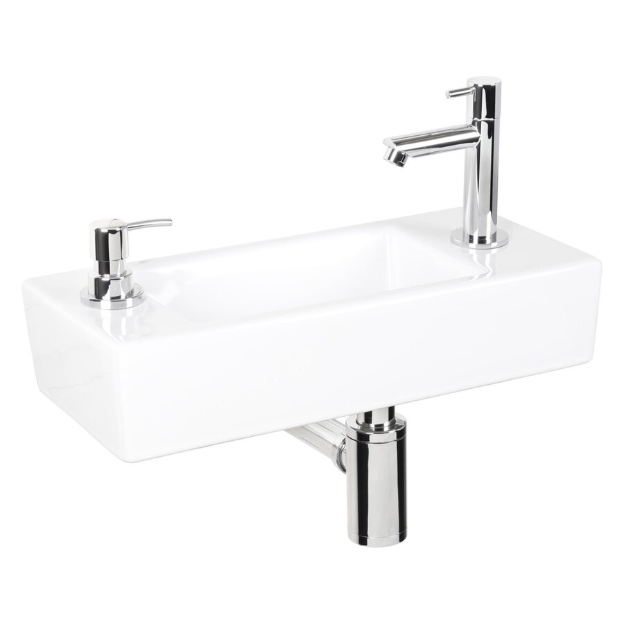 Fonteinset Differnz Sapon 44x18x9 cm Wit