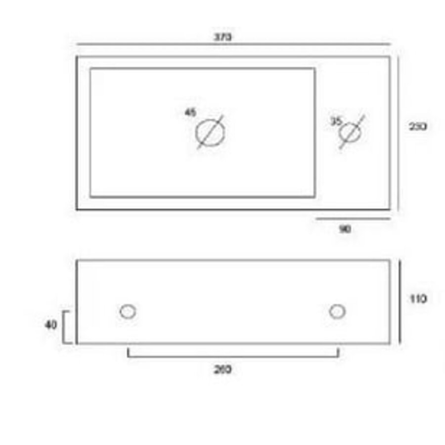 Austin Fonteinset Compleet 37X23X10 Cm Rechts Wi