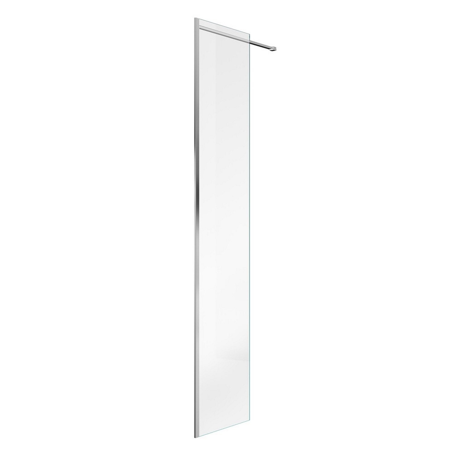 Zijwand Inloopdouche Van Marcke Go Linard 50x200 cm 8 mm EasyClean Profielloos Chroom Van Marcke