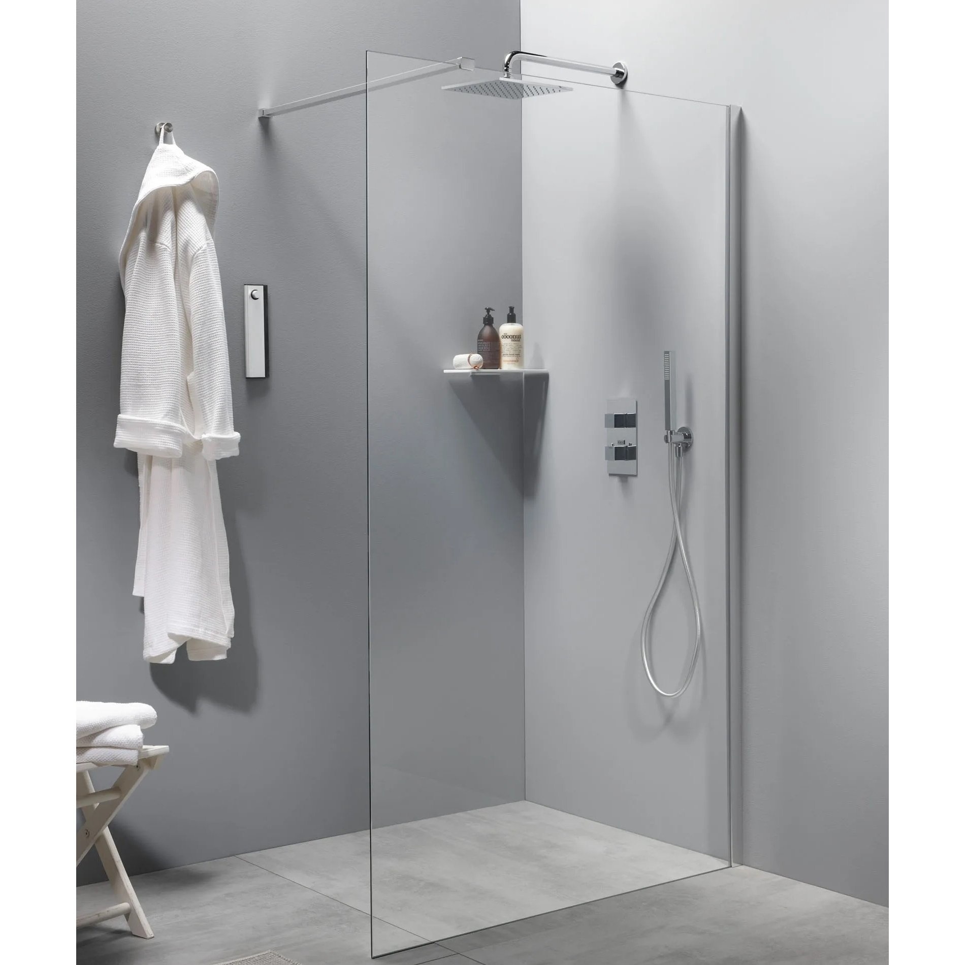 Inloopdouche BWS Free Time 90x200 cm Timeless Coating Chroom Boss & Wessing