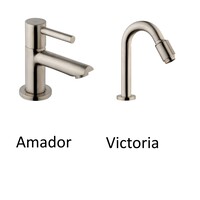 Fonteinset Carrara Marmerlook Wiesbaden Color RVS (kraangat rechts)