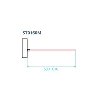 Inloopdouche Van Rijn ST01 Zonder Stabilisatiestang 60x200 cm Helder Glas 8 mm Chroom
