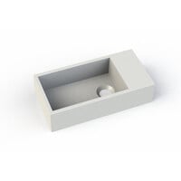 Fontein Aquasplash Crosstone Lisa 36x18x9 cm Solid Surface Mat Wit