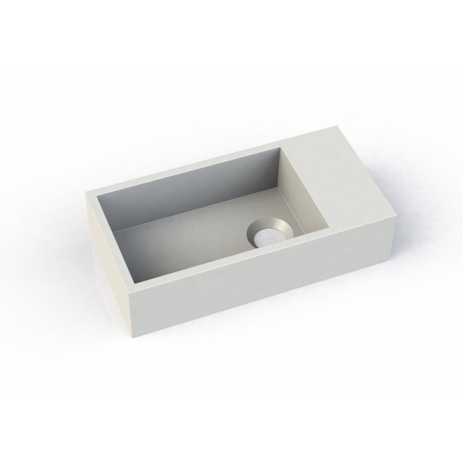 Fontein Aquasplash Crosstone Lisa 36x18x9 cm Solid Surface Mat Wit