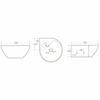 Fonteinset Kratos Keramiek 35X35X14.5 Cm Rvs (Keuze Uit 8 Kranen)