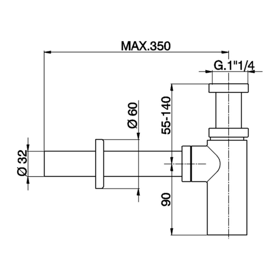 Salenzi Fonteinset Spy 40x30 cm Glans Wit (Keuze uit 8 kranen in 4 kleuren)