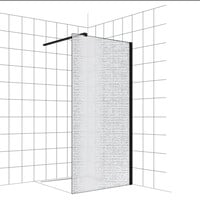Inloopdouche BWS Free Time 100x200 cm Reflex Zwart Timeless Coating Mat Zwart Profiel