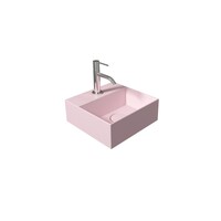 Fontein Salenzi Spy 30x30 cm Mat Roze (inclusief bijpassende clickwaste)