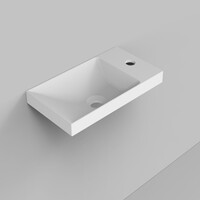 Fontein Boss & Wessing Rechthoekig Cast Marble 40x22x10.6 cm Mat Wit