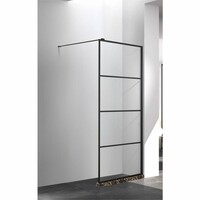 Douchewand Boss & Wessing Black Edition Geframed Zwart (drie verschillende maten)