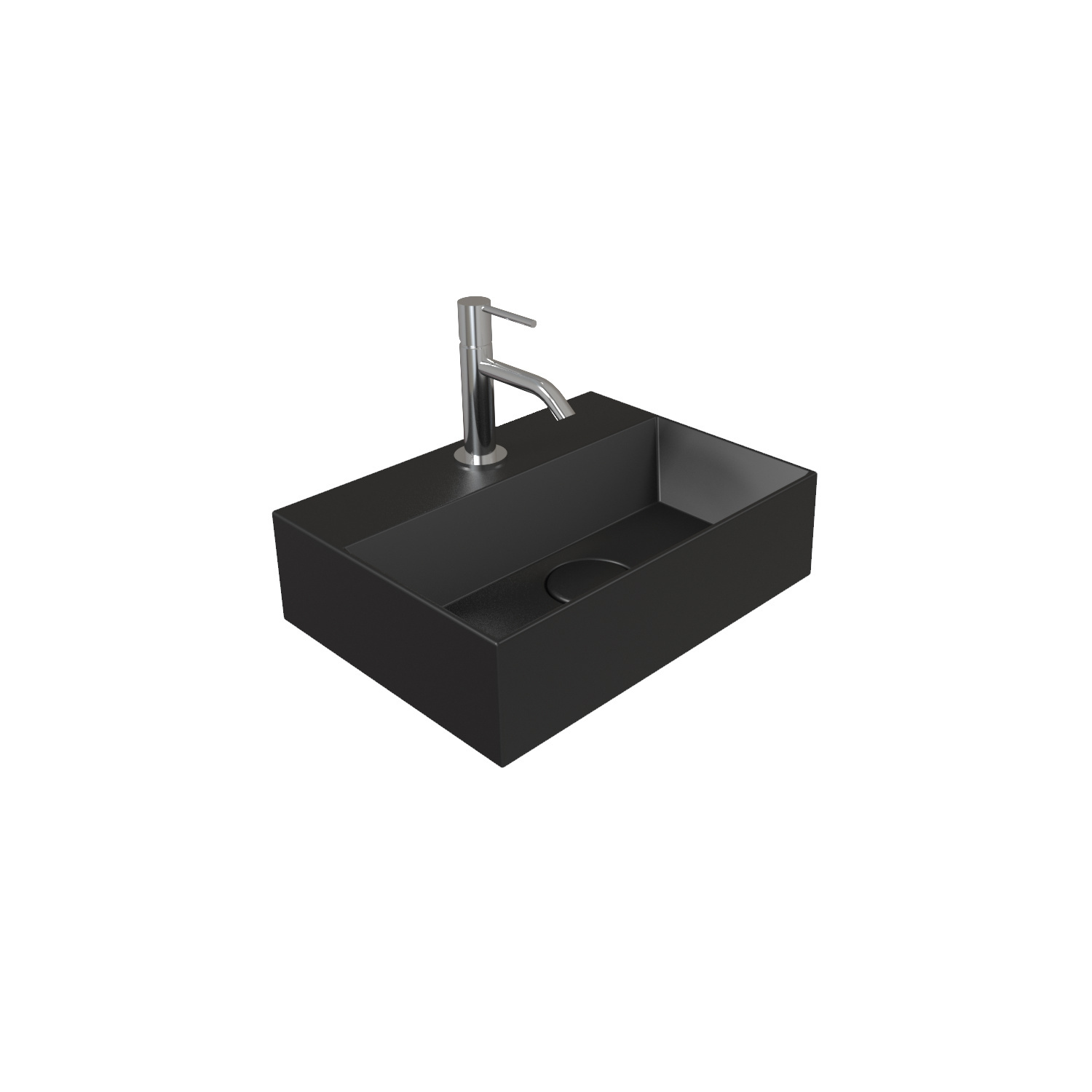 Salenzi Fontein Spy 40x30 cm Mat Zwart