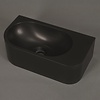 Luca Sanitair Fontein Luca Sanitair Wand 40x21.5x12 cm Solid Surface Zonder Kraangat Antraciet Rechts