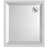 Kwadrant Kunststof Douchebak Rechthoekig 90X80X5 Cm Wit