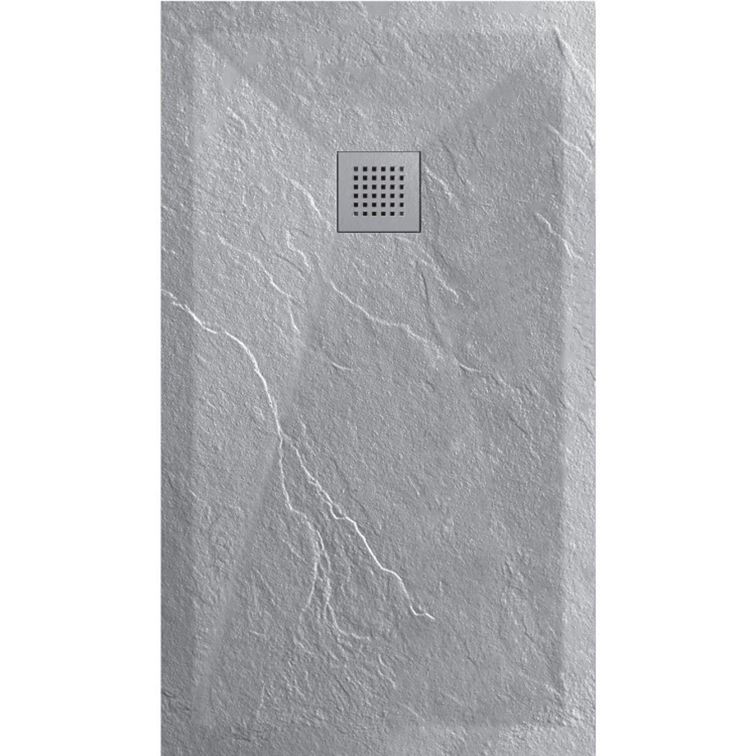 Douchetub Sanimar Sanistone 160 x 90 cm Cement Grijs Sanimar