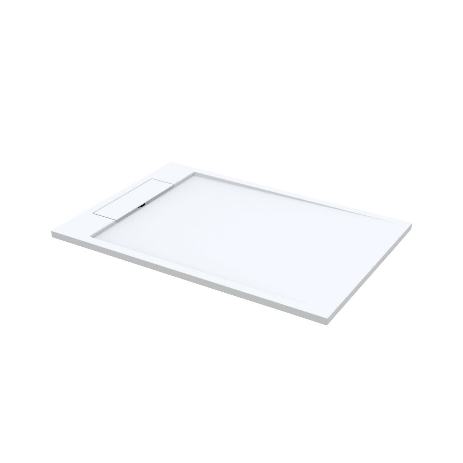Best Design Douchebak Decent 160x90x4.5 cm Solid Surface Mat Wit