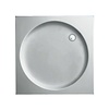 Plieger Douchebak Plieger Luxury Kunststof Acryl Vierkant Met Ronde Inzet 90x90x9cm Wit