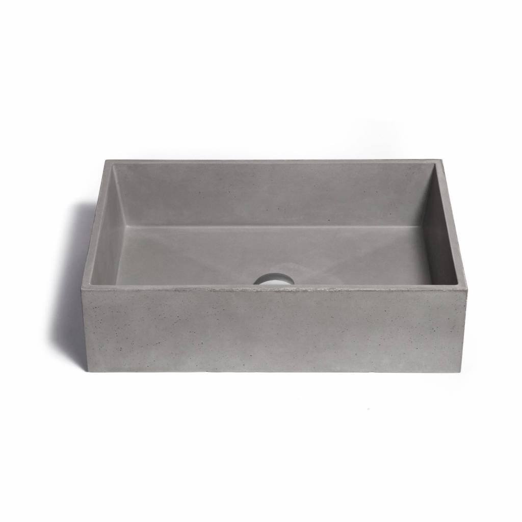 Urbi et Orbi Opzet Wastafel Immissio Beton 60x40x17 cm - Antraciet