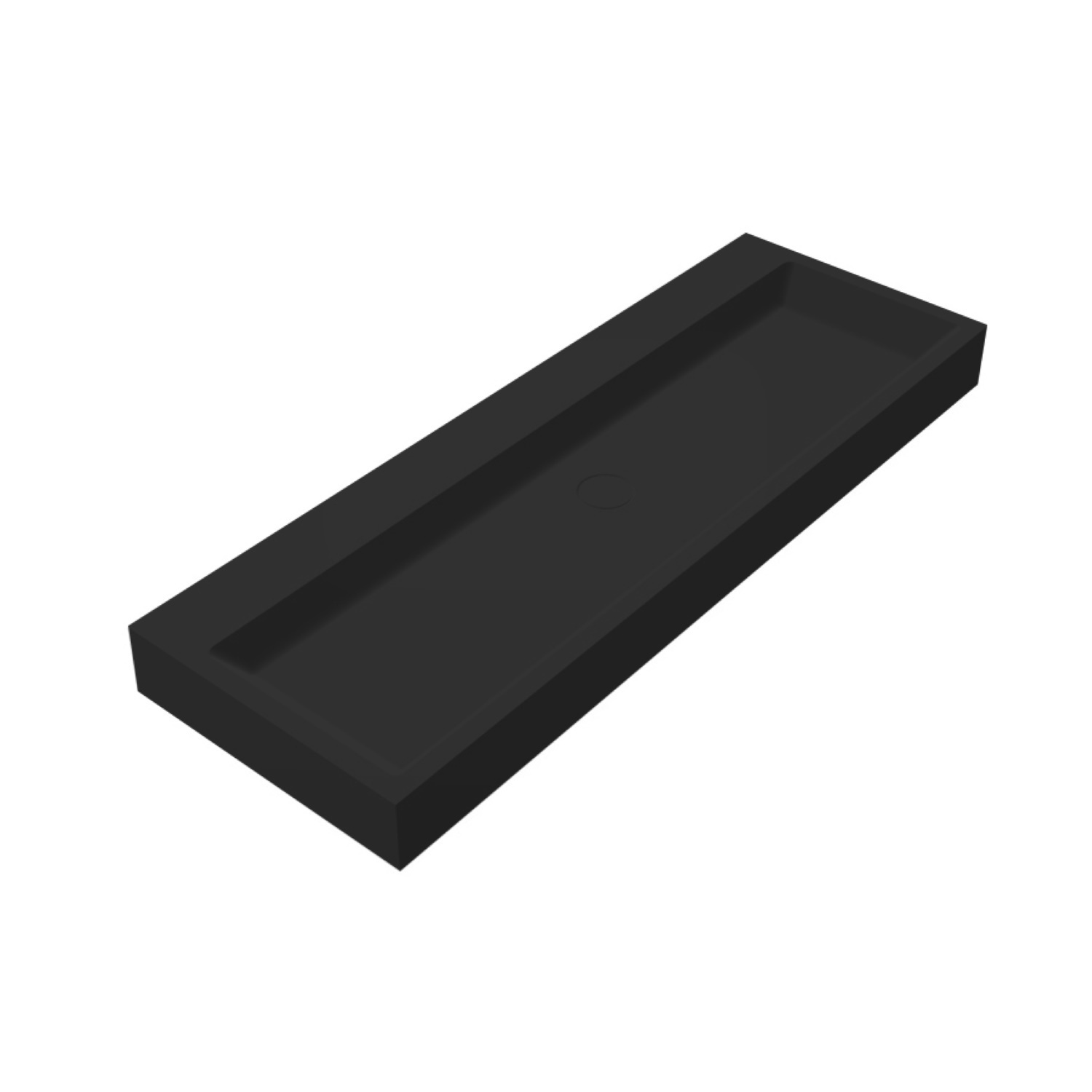 Best Design Wastafel Opera-120 Just-Solid 120x50x11 cm Mat Zwart