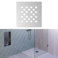 Douchebak Sanitop Just Creating Relievo Crag 90x120 cm Mat Wit