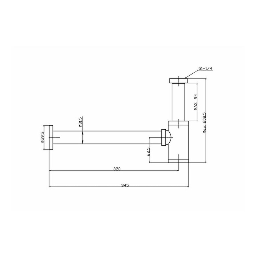 Sifon Go by van Marcke Helene Black Mat Zwart