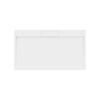 Douchebak Marmer Sapho Irena 140x80x3.5 cm Rechthoek Wit