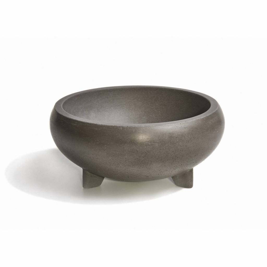 Urbi et Orbi Opzet Wastafel Bulbo Beton 40x18 cm - Antraciet