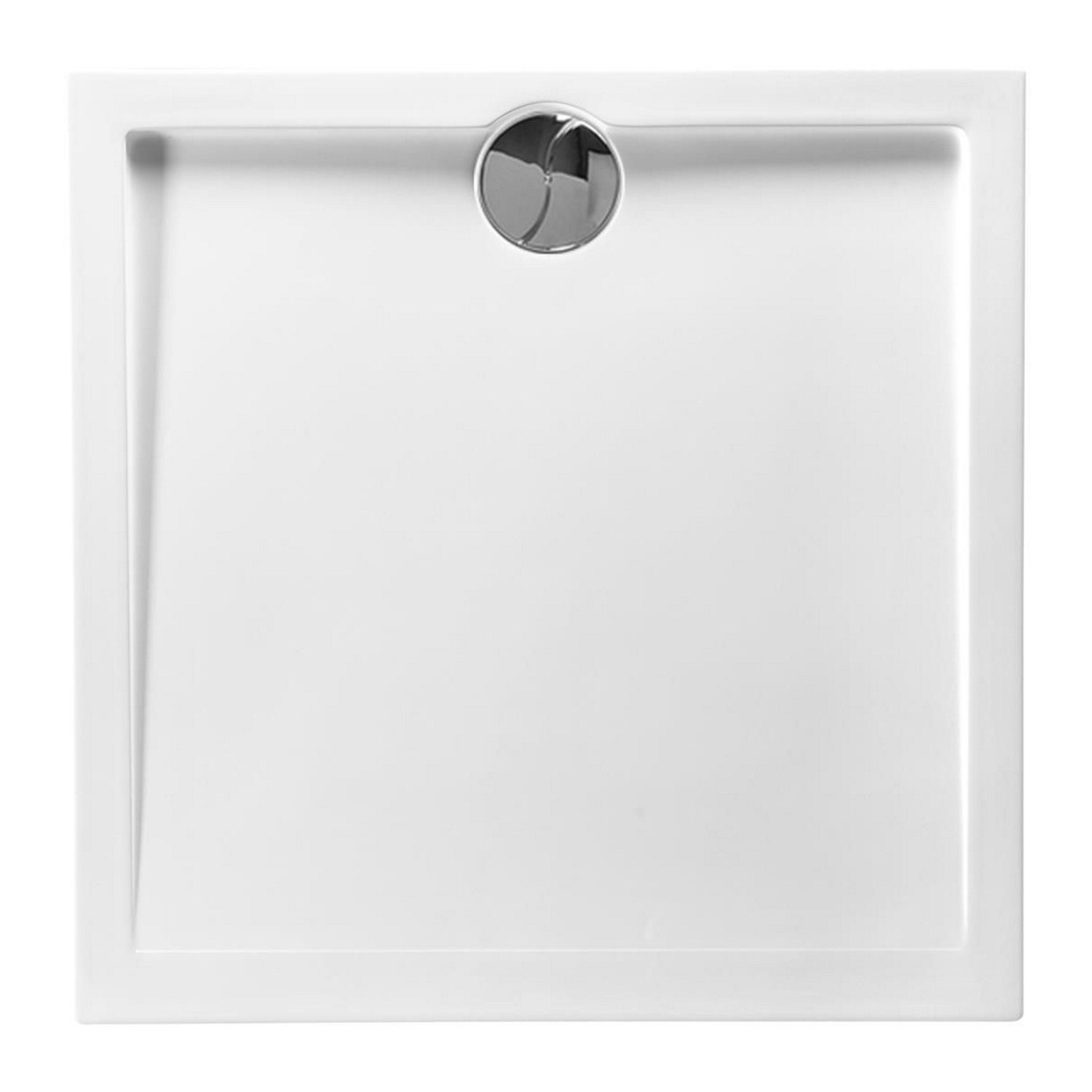 Douchebak Allibert Slim Vierkant 80x80x4 cm Wit Allibert