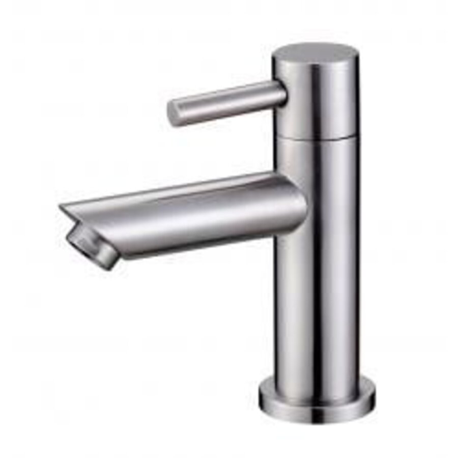 Wiesbaden 304-Imola RVS toiletkraan 1/2'' rechte uitloop