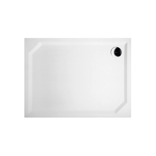 Douchebak Marmer Sapho Sara 100x75x3.5 cm Rechthoek Wit 